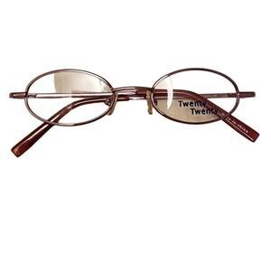 #7672 Twenty Twenty Eyeglass Frames 42-17-125 Rose Color Metal